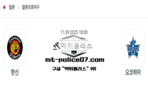 2025년 9월 11일 18:00 NPB 일본야구 한신 vs 요코하마 스포츠 픽