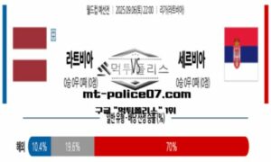 2025년 9월 6일 22:00 월드컵 예선전 라트비아 vs 세르비아 스포츠 픽 2025년 9월 6일 22:00 월드컵 예선전 라트비아 vs 세르비아 스포츠 픽