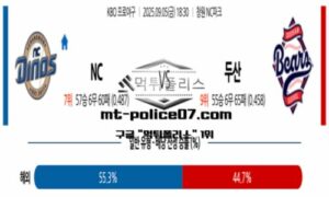 2025년 9월 5일 18:30 KBO 프로야구 NC vs 두산 스포츠 픽