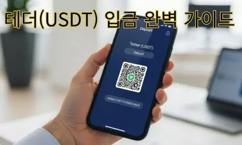테더(USDT) 입금 완벽 가이드 - 스마트폰으로 보는 테더 QR코드