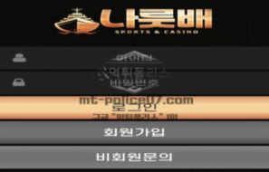 나룻배벳 토토 신규사이트 먹튀검증 결과 보고 안내