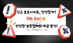 스포츠토토 신규사이트의 위험성 – 반드시 알아야 할 5가지