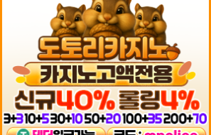 먹튀폴리스 고액 전용 검증카지노[도토리카지노]-보증금 10억원