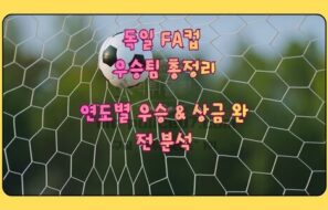 독일 FA컵(DFB-Pokal) 완벽 가이드 | 역사, 형식, 상금, 우승팀 총정리