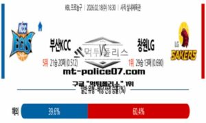 2026년 2월 18일 16:30 KBL 남자 프로농구 부산KCC vs 창원LG 스포츠 픽 2026년 2월 18일 16:30 KBL 남자 프로농구 부산KCC vs 창원LG 스포츠 픽