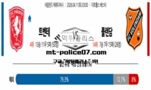 2026년 4월 11일 03:00 네덜란드 에레디비시 트벤테 vs 폴렌담 스포츠 픽 2026년 4월 11일 03:00 네덜란드 에레디비시 트벤테 vs 폴렌담 스포츠 픽