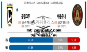 2026년 5월 25일 06:00 MLS 메이저리그 콜럼버스 vs 애틀랜타 스포츠 픽