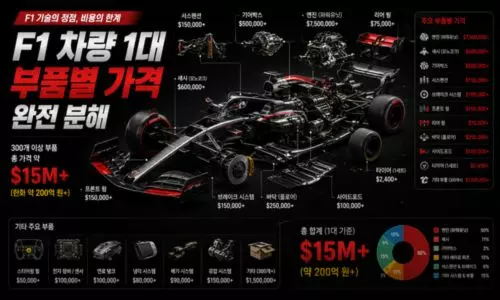 F1의 모든 비용 — 차량 가격 부품 사고 팀 예산 완전 분석