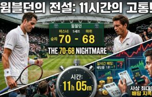 “테니스 끝나지 않는 경기”… 11시간의 윔블던 사투와 70-68의 비극