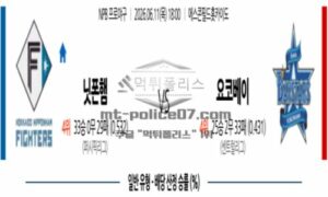 2026년 06월 11일 18:00 NPB 일본야구 닛폰햄 VS 요코하마
