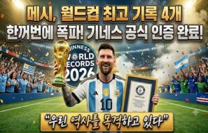 월드컵은 메시의 무대였다…출전·승리·시간 기록 모두 새 역사