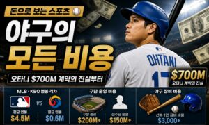 돈으로 보는 스포츠- 야구의 모든 비용 오타니 $700M 계약의 진실부터 MLB·KBO 연봉 격차, 야구 장비 비용까지