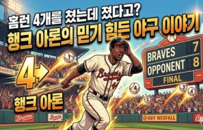 야구 홈런 4개를 쳤는데 졌다고? 행크 아론이 만든 믿기 힘든 야구 이야기