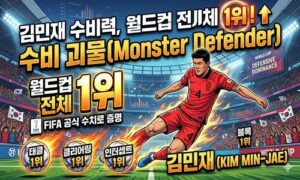 김민재 수비력, 월드컵 전체 1위! FIFA 수치가 증명한 ‘수비 괴물’의 위엄