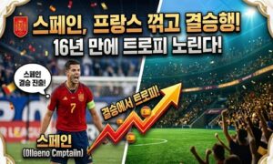 북중미 월드컵 4강전, 스페인 프랑스 완파하고 결승행…16년 만의 월드컵 우승까지 단 한 걸음