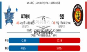 2026년 08월 05일 17:45 NPB 일본야구 요코하마 VS 한신