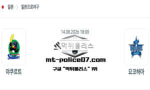 2026년 8월 14일 18:00 NPB 일본야구 야쿠르트 vs 요코하마 스포츠 픽