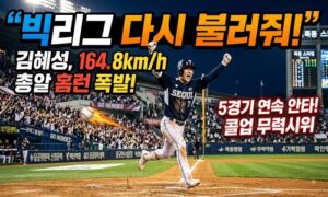 “빅리그 다시 불러줘!” 김혜성, 164.8km/h 총알 홈런 폭발…5경기 연속 안타로 콜업 무력시위
