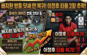 방출이 끝이 아니었다” 배지환, 닷새 만에 밀워키서 빅리그 복귀…번트 안타로 존재감